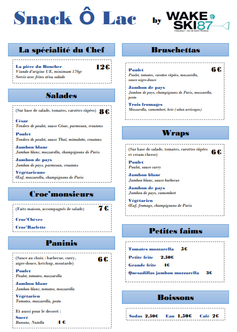menu restaurant saint pardoux